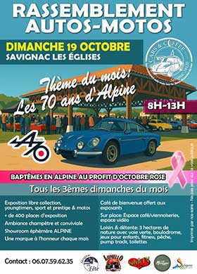 Cars and coffee savignac les Eglises