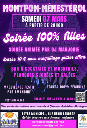 Soiree filles Montpon Menesterol