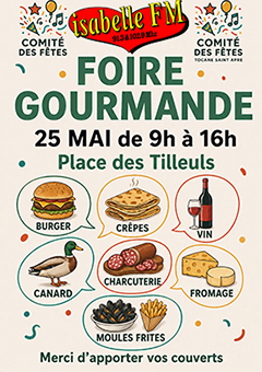 Foire gourmande à Tocane St Apre