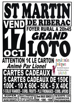 Loto Sain Martin de Riberac