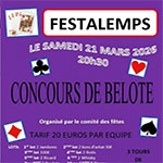 Concours de belote Festalemps