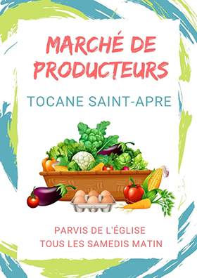 Macrhe de producteurs Tocane Saint Apre