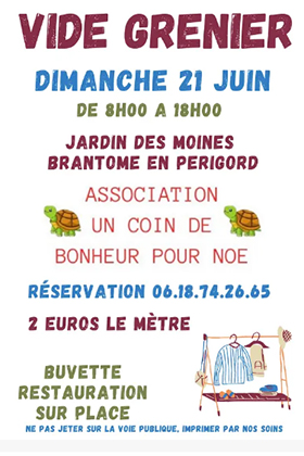 Vide grenier Brantome